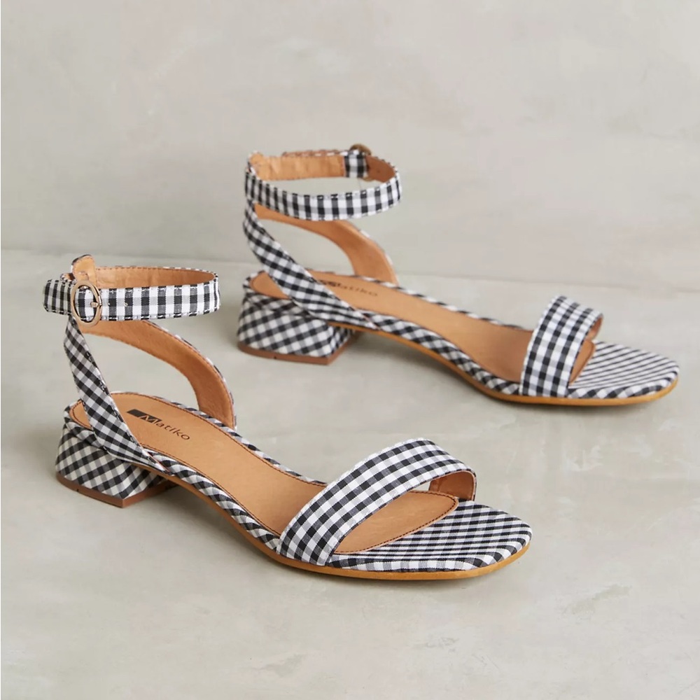 Matiko Gingham Sandals